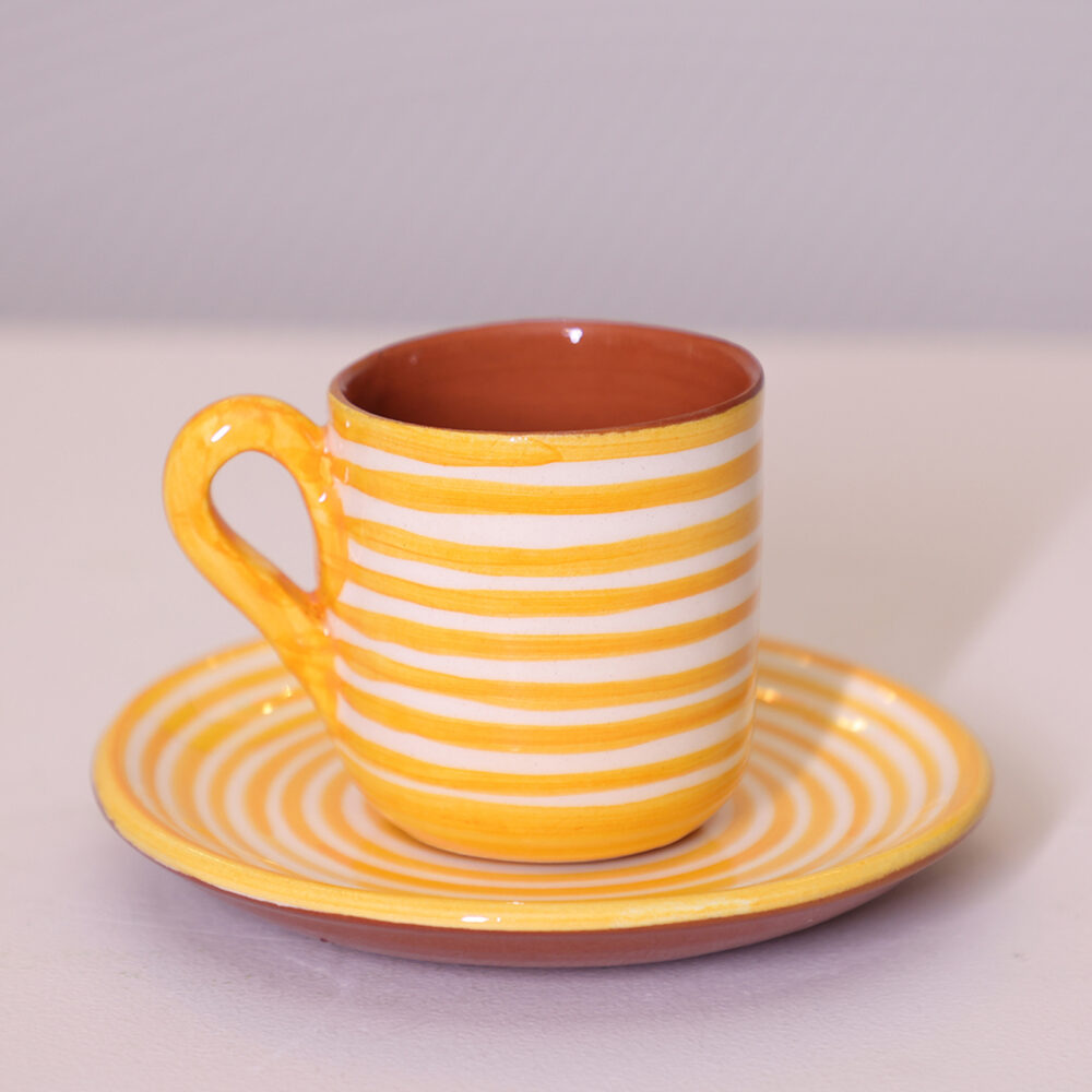 CLASSIC ESPRESSO AND SAUCER TANGERINE
